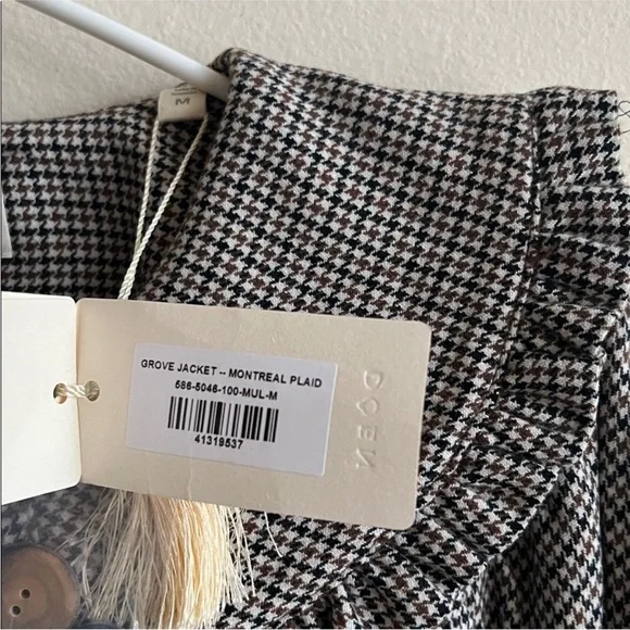 NWT Doen Grove Jacket Montreal Plaid - Picture 5 of 6